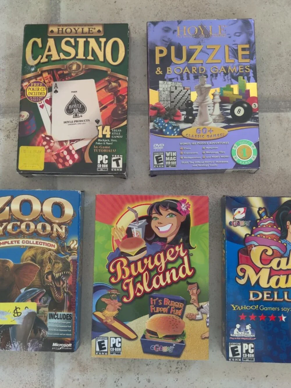 Vintage Lot of 28 PC CD-Rom Video Games and Miscellaneous